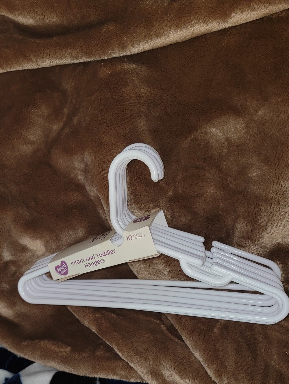 White Infant & Toddler Plastic Hangers - Pack of 10